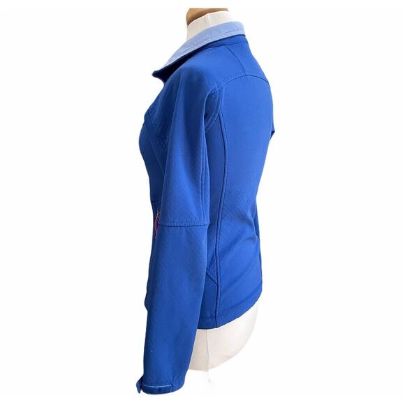 The North Face Polartec Zip-Up Blue on Blue with Pink Accents Fleece Jacket - XS - Picture 3 of 12